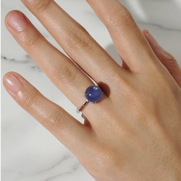 A-Grade Tanzanite Cabochon - Gaea