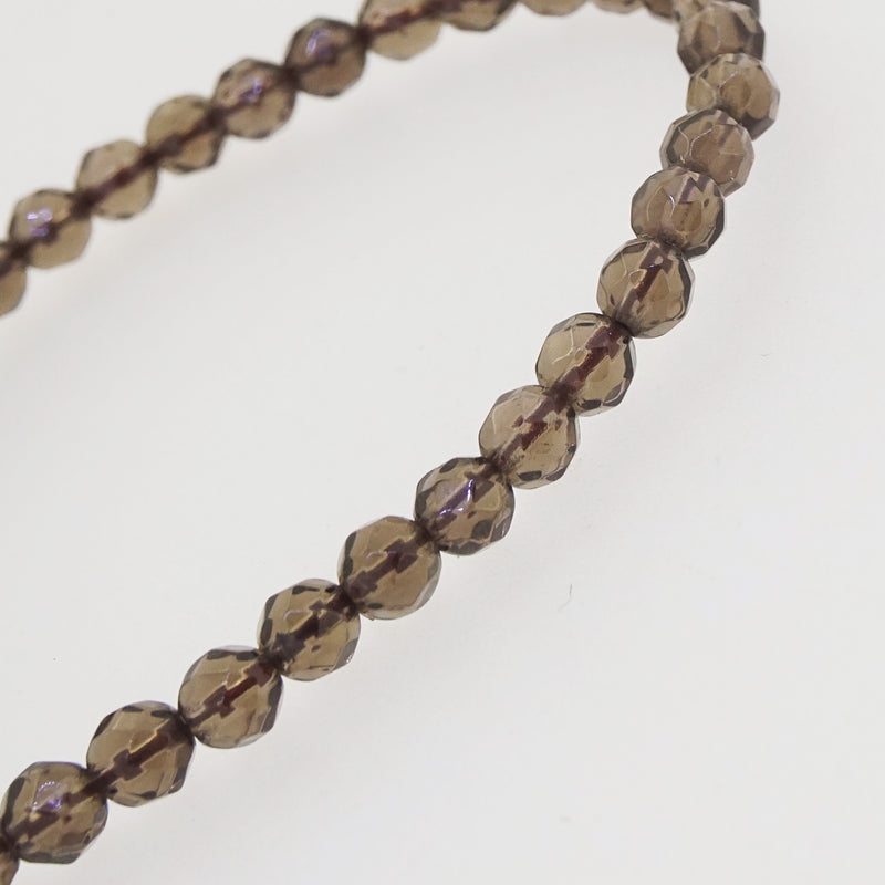 Smoky Quartz Faceted 4mm - Gaea