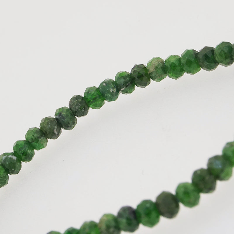 Chrome Diopside Faceted Rondelle 5mm - Gaea