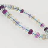 Multicolored Fluorite Rondelle 6mm - Gaea