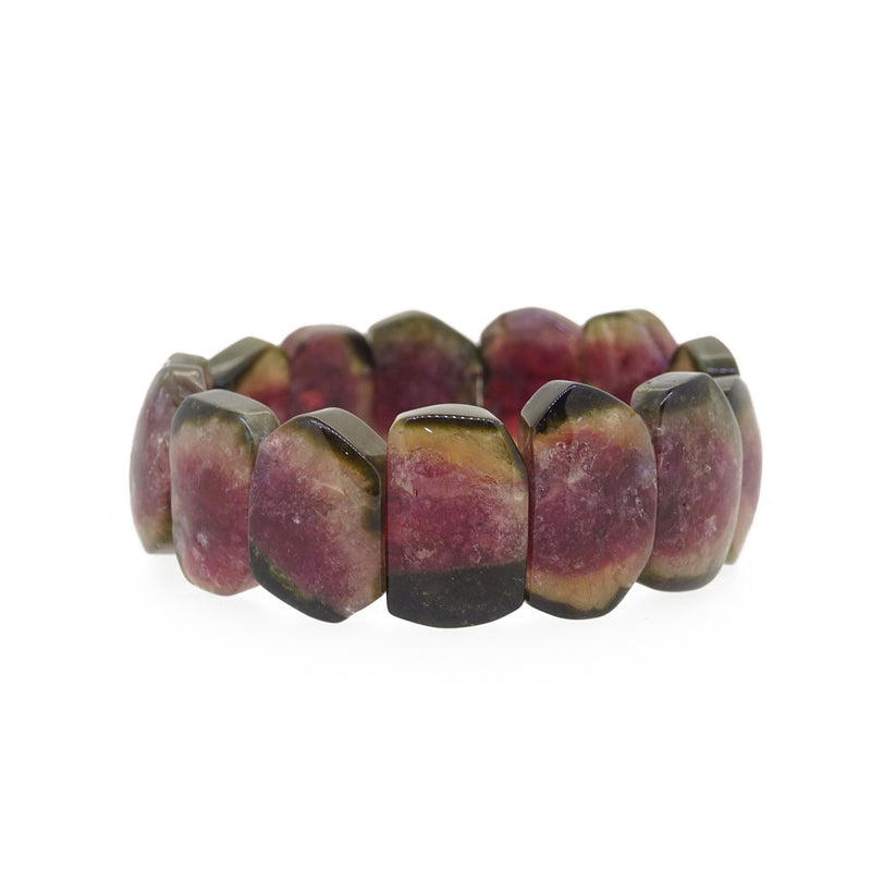 A-Grade Watermelon Tourmaline Bangle - Gaea