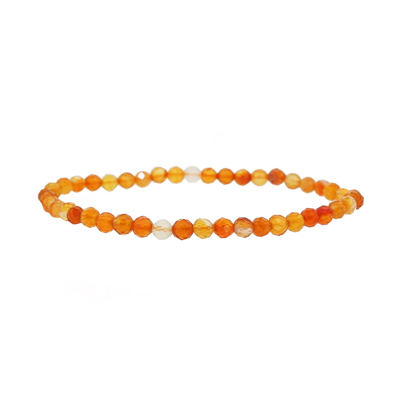 A-Grade Carnelian Faceted 4mm - Gaea