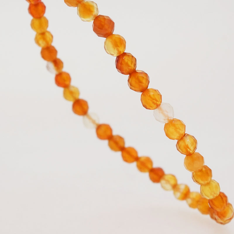 A-Grade Carnelian Faceted 4mm - Gaea