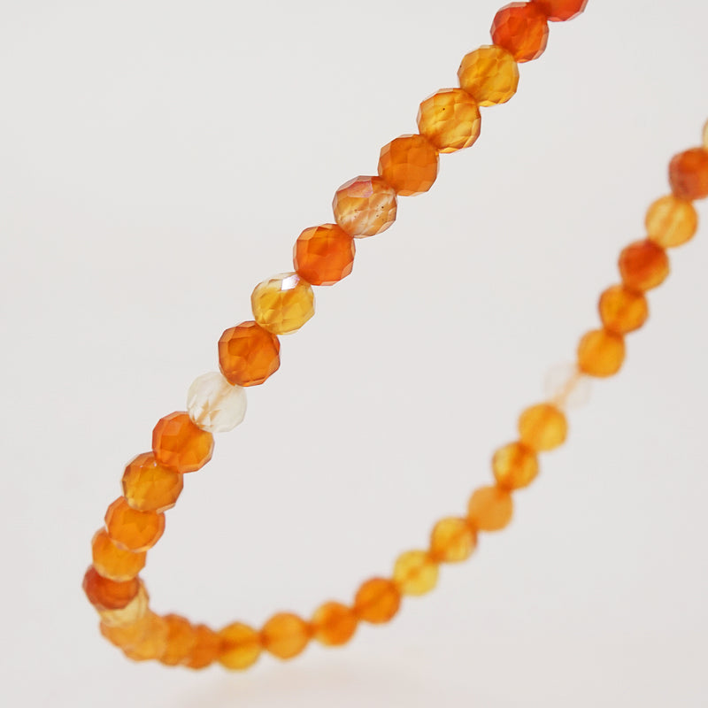 A-Grade Carnelian Faceted 4mm - Gaea