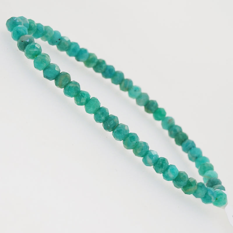 Amazonite Faceted Rondelle - Gaea