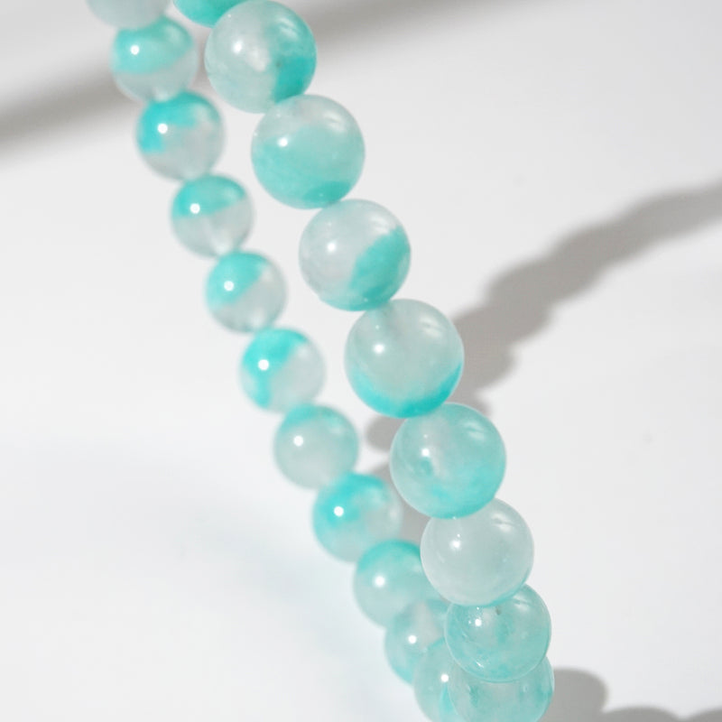 A-Grade Amazonite in Quartz 7mm - Gaea