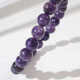 A-Grade Deep Purple Lepidolite 8mm - Gaea