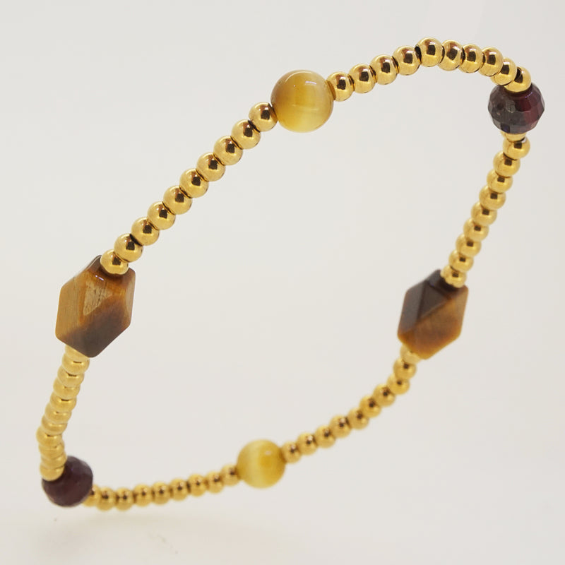 Tiger Eye and Almandine Garnet - Gaea