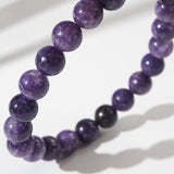 A-Grade Deep Purple Lepidolite 8mm - Gaea