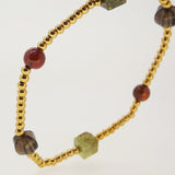 Smoky Quartz, African Green Garnet, and Hessonite Garnet - Gaea