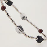 Black Onyx, Almandine Garnet, and Black Tourmalinated Quartz - Gaea