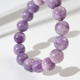 Lavender Lepidolite with Quartz 10.6mm - Gaea