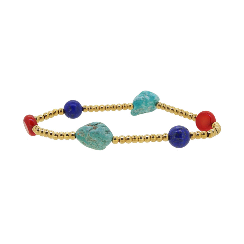 Turquoise, Coral, and Lapis Lazuli - Gaea