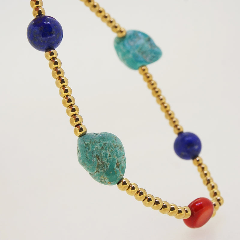 Turquoise, Coral, and Lapis Lazuli - Gaea