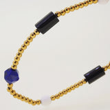 Black Onyx, White Agate, and Lapis Lazuli - Gaea