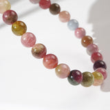 Watermelon and Multicolored Tourmaline 6mm - Gaea