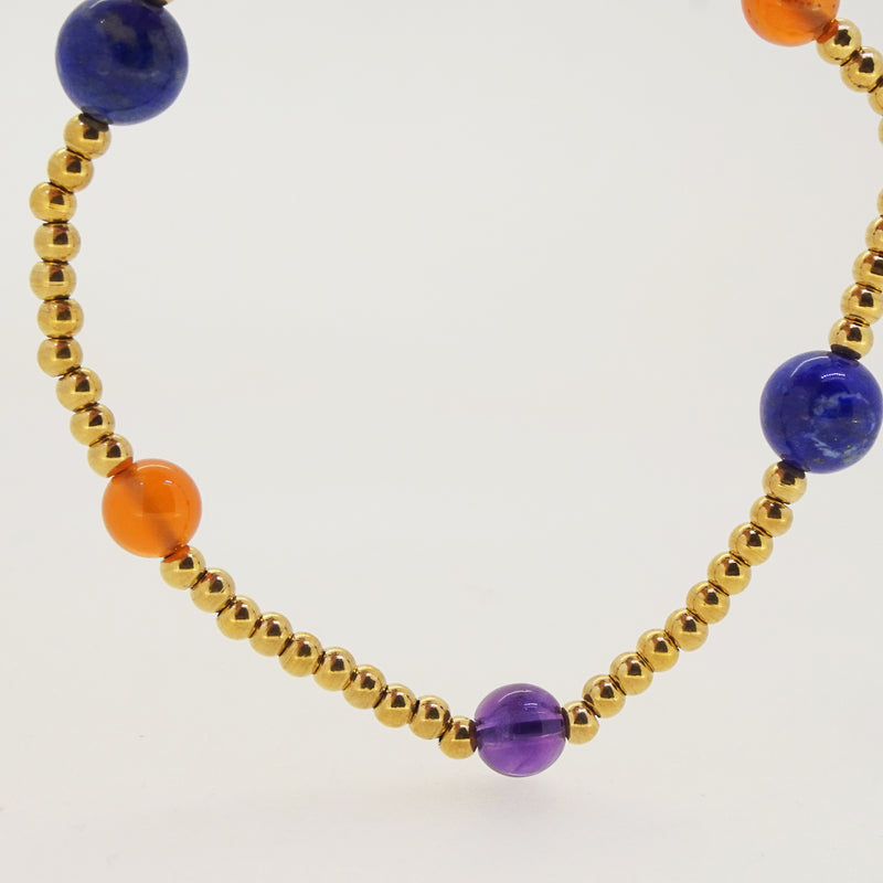 Lapis Lazuli, Amethyst, and Carnelian - Gaea