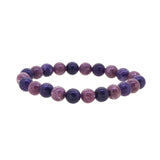 A-Grade Deep Purple and Pink Lepidolite 8mm - Gaea