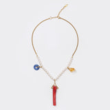 Freshwater Pearl, Citrine, Red Coral, and Lapis Lazuli - Gaea | Crystal Jewelry & Gemstones (Manila, Philippines)