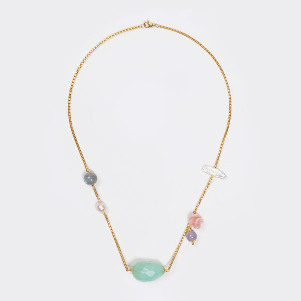 Green and Purple Chalcedony, Labradorite, Freshwater Pearl, and Pink Opal - Gaea | Crystal Jewelry & Gemstones (Manila, Philippines)