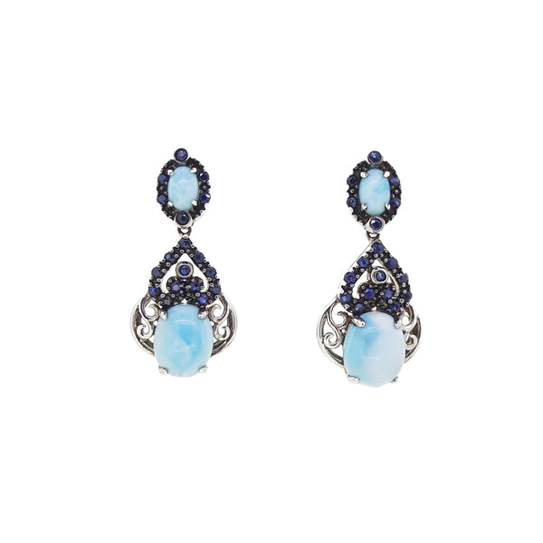 Larimar & Blue Sapphire Drop - Gaea