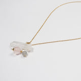 Clear Quartz, Rose Quartz, Gray Moonstone, and Freshwater Pearl - Gaea | Crystal Jewelry & Gemstones (Manila, Philippines)