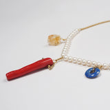Freshwater Pearl, Citrine, Red Coral, and Lapis Lazuli - Gaea | Crystal Jewelry & Gemstones (Manila, Philippines)