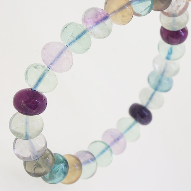 Multicolored Fluorite Rondelle - Gaea | Crystal Jewelry & Gemstones (Manila, Philippines)