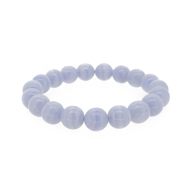Blue Lace Chalcedony 10mm - Gaea | Crystal Jewelry & Gemstones (Manila, Philippines)