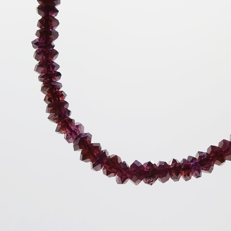A-Grade Rhodolite Garnet Faceted Rondelle - Gaea | Crystal Jewelry & Gemstones (Manila, Philippines)