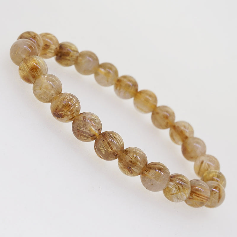 Golden Rutilated Quartz 8mm - Gaea | Crystal Jewelry & Gemstones (Manila, Philippines)