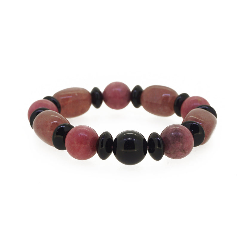 Pink Muscovite, Rhodonite and Black Onyx - Gaea | Crystal Jewelry & Gemstones (Manila, Philippines)