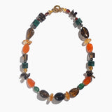 Topaz, Citrine, Kyanite, Chalcedony, Garnet and Gold-Plated Hematite - Gaea