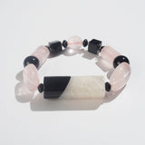 Botswana Agate, Rose Quartz, and Black Onyx Mixed Gemstones - Gaea