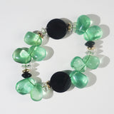 Green Fluorite, Black Onyx, and Clear Quartz Mixed Gemstones - Gaea