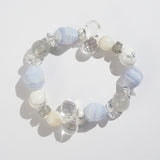 Blue Lace Chalcedony, Clear Quartz, and Labradorite Mixed Gemstones - Gaea