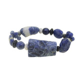 Sodalite, Dumortierite, and Black Onyx Mixed Gemstones - Gaea