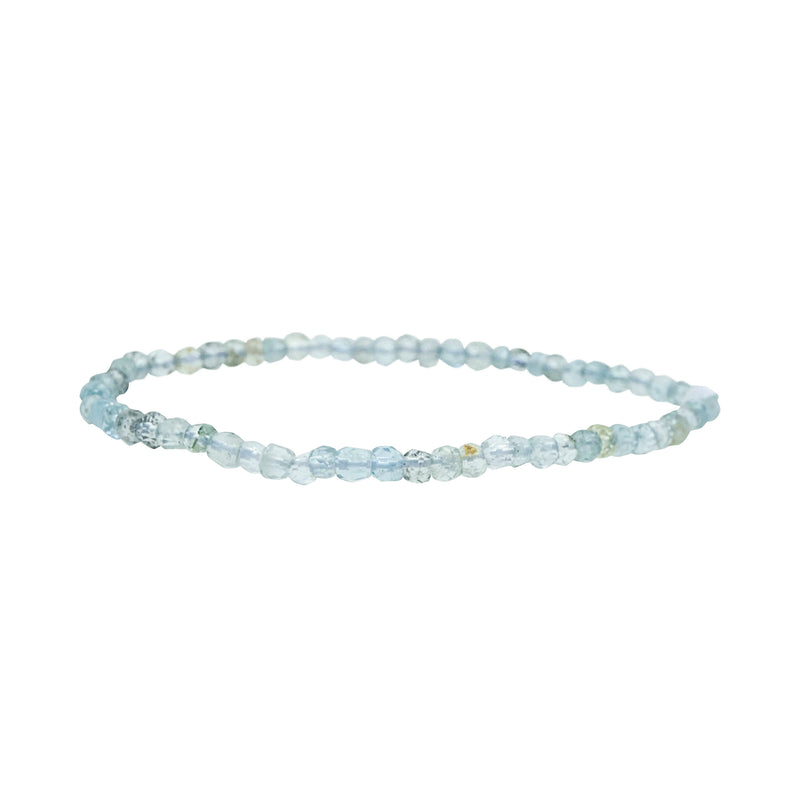 Aquamarine Faceted Rondelle - Gaea