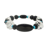 Black Onyx, Clear Quartz, and Turquoise Mixed Gemstones - Gaea