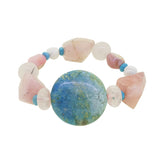 African Blue Opal, Morganite, and Turquoise Mixed Gemstones - Gaea