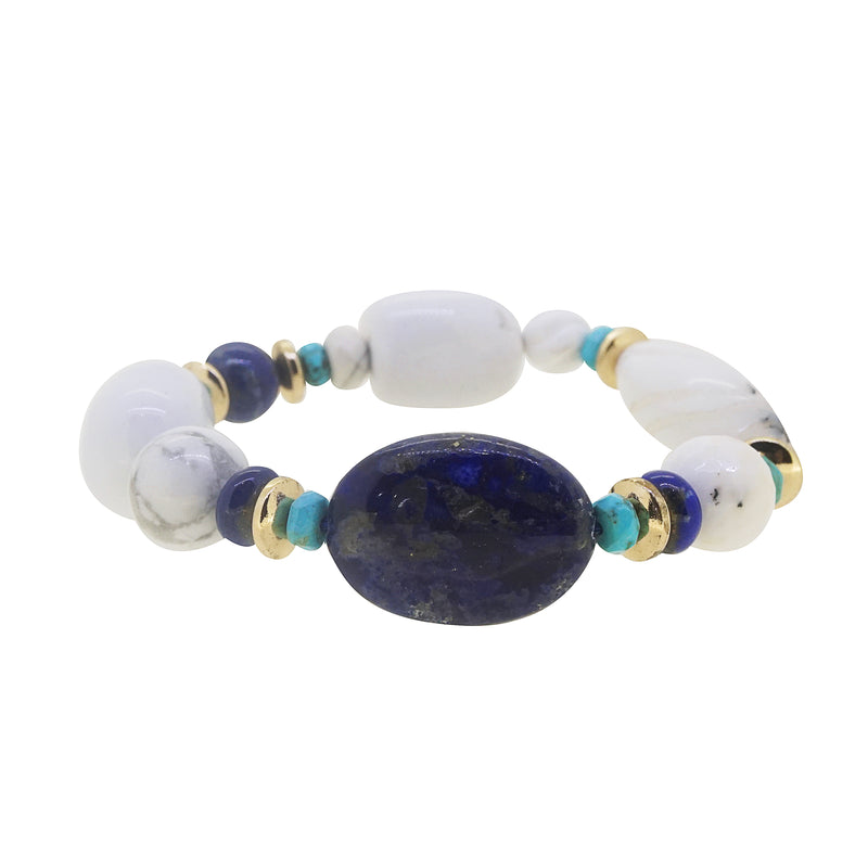 Lapis Lazuli, Dendritic Agate, Turquoise Mixed Gemstones - Gaea