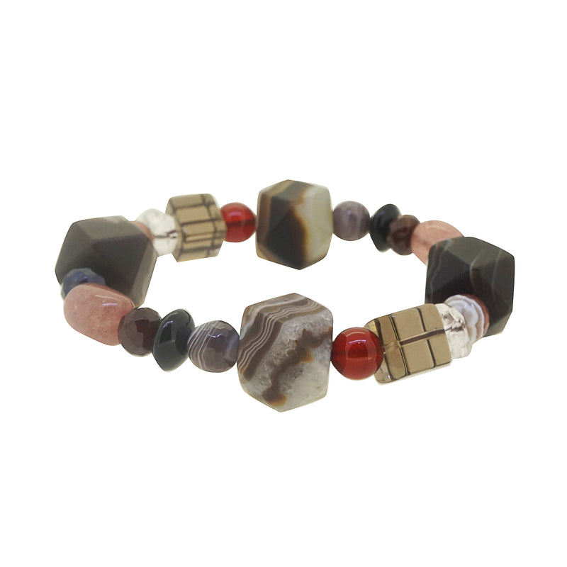 Agate, Muscovite, and Black Onyx Mixed Gemstones - Gaea