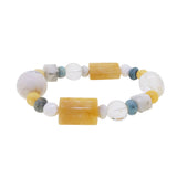 Yellow Calcite, Clear Quartz, and White Agate Mixed Gemstones - Gaea