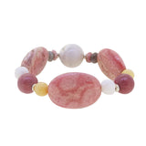 Rhodochrosite, Dendritic Agate, and Yellow Calcite Mixed Gemstones - Gaea