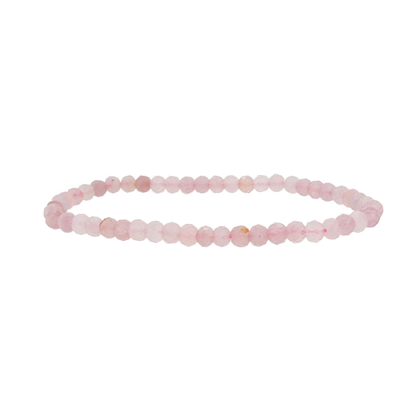 Madagascar Rose Quartz Faceted Rondelle 4.5mm - Gaea | Crystal Jewelry & Gemstones (Manila, Philippines)