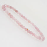 Madagascar Rose Quartz Faceted Rondelle 4.5mm - Gaea | Crystal Jewelry & Gemstones (Manila, Philippines)