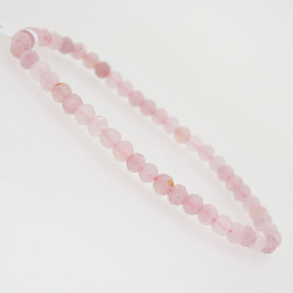 Madagascar Rose Quartz Faceted Rondelle 4.5mm - Gaea | Crystal Jewelry & Gemstones (Manila, Philippines)