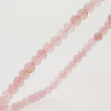 Madagascar Rose Quartz Faceted Rondelle 4.5mm - Gaea | Crystal Jewelry & Gemstones (Manila, Philippines)