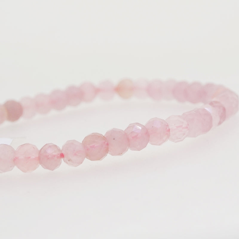 Madagascar Rose Quartz Faceted Rondelle 4.5mm - Gaea | Crystal Jewelry & Gemstones (Manila, Philippines)