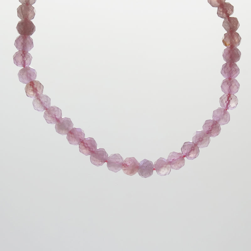 Madagascar Rose Quartz Faceted Rondelle 4.5mm - Gaea | Crystal Jewelry & Gemstones (Manila, Philippines)